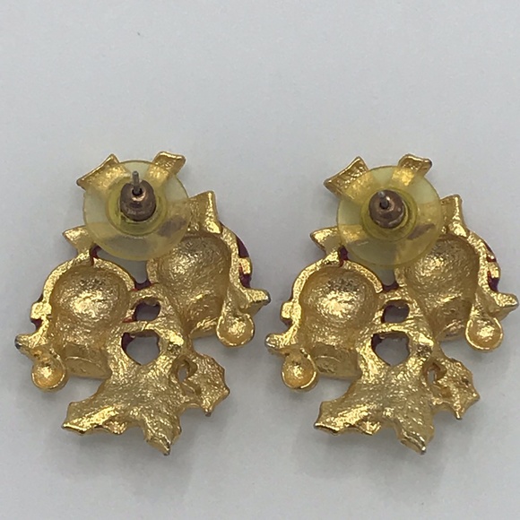 Holiday Red Bell Earrings - Picture 2 of 5